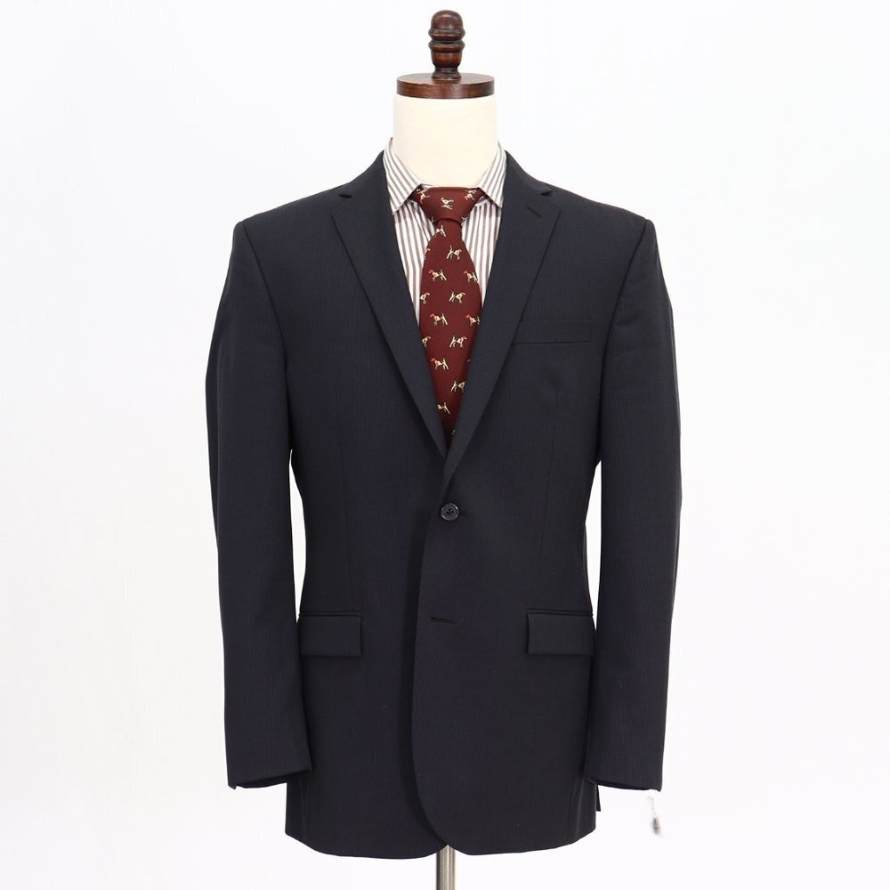 Egara 42L Gray Striped 2-Button Sport Coat Blazer Jacket V486